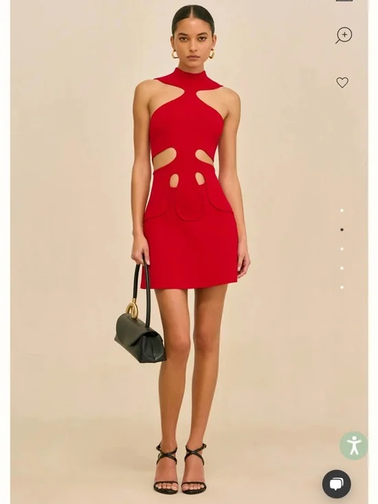 cult gaia Red Cutout Mini Dress - Picture 3 of 7